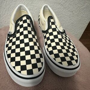Kids Vans Checkered Slip-On Shoes